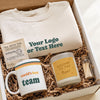 Welcome to the Team Gift Box + Logo Sweatshirt with mug and candle, perfect for new hires.